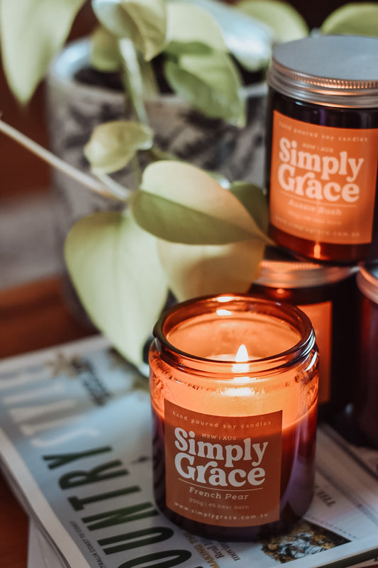 Simply Grace medium Soy candle
