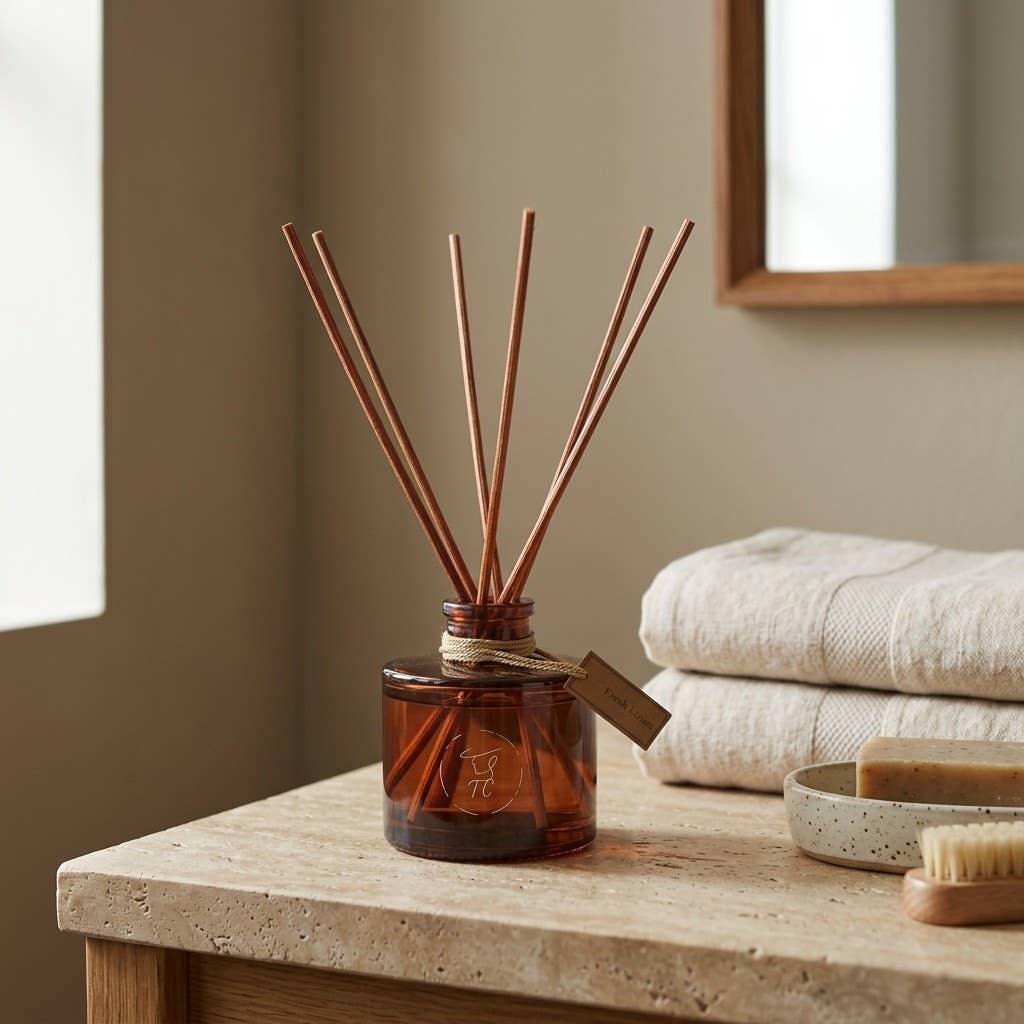 Fresh Linen Reed Diffuser, 100ml, Alcohol & Ethanol Free: 100ml