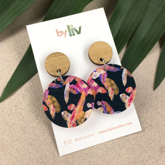 By Liv earrings, little summer drops, medium.