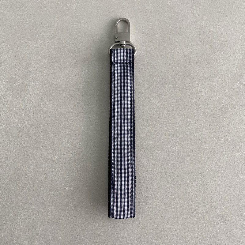 Black and White Gingham Strap