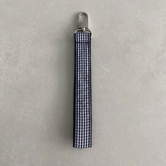 Black and White Gingham Strap