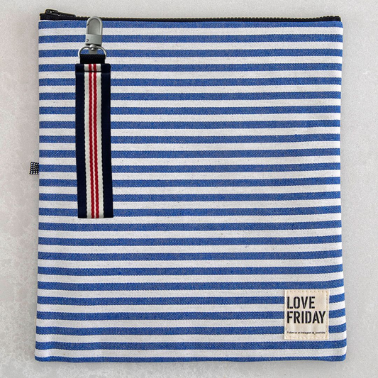 Hobart with Navy, Red and Cream Strap