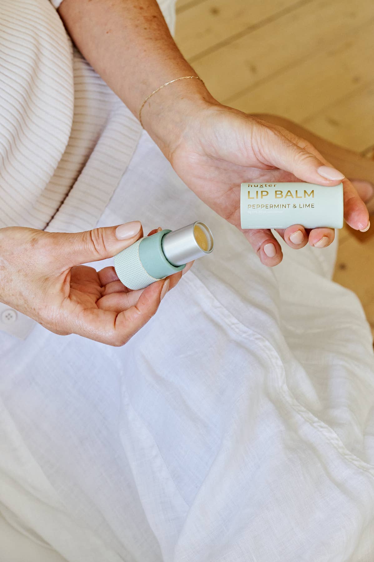 Lip Balm - Peppermint & Lime - Pale Green - 9gm