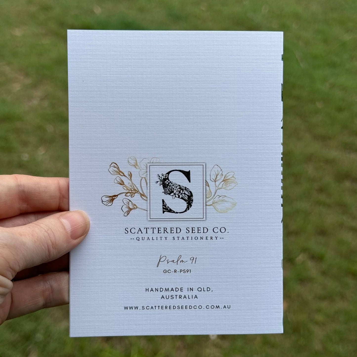 Psalm 91 Christian card Eucalyptus leaves - Neutral & Unisex