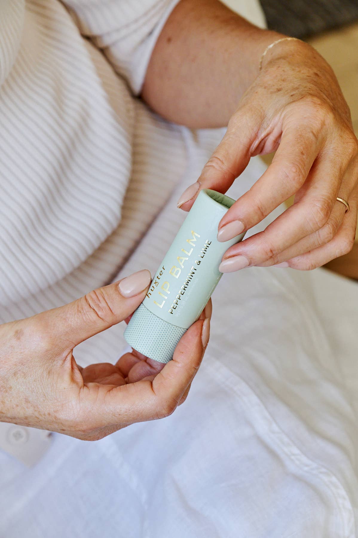 Lip Balm - Peppermint & Lime - Pale Green - 9gm