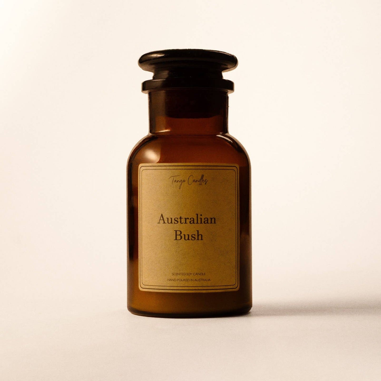 Australian Bush Soy Candle, Amber Apothecary Jar: Small