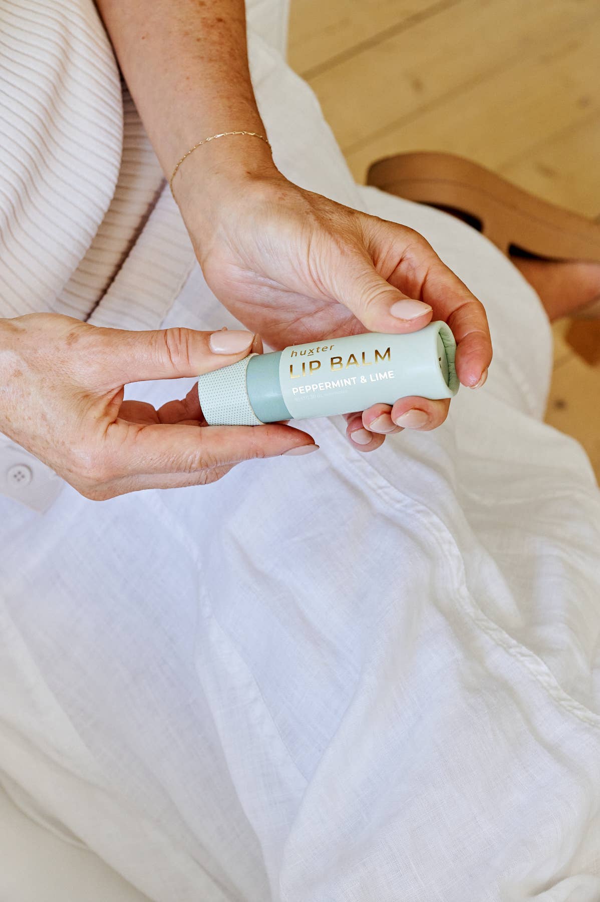 Lip Balm - Peppermint & Lime - Pale Green - 9gm