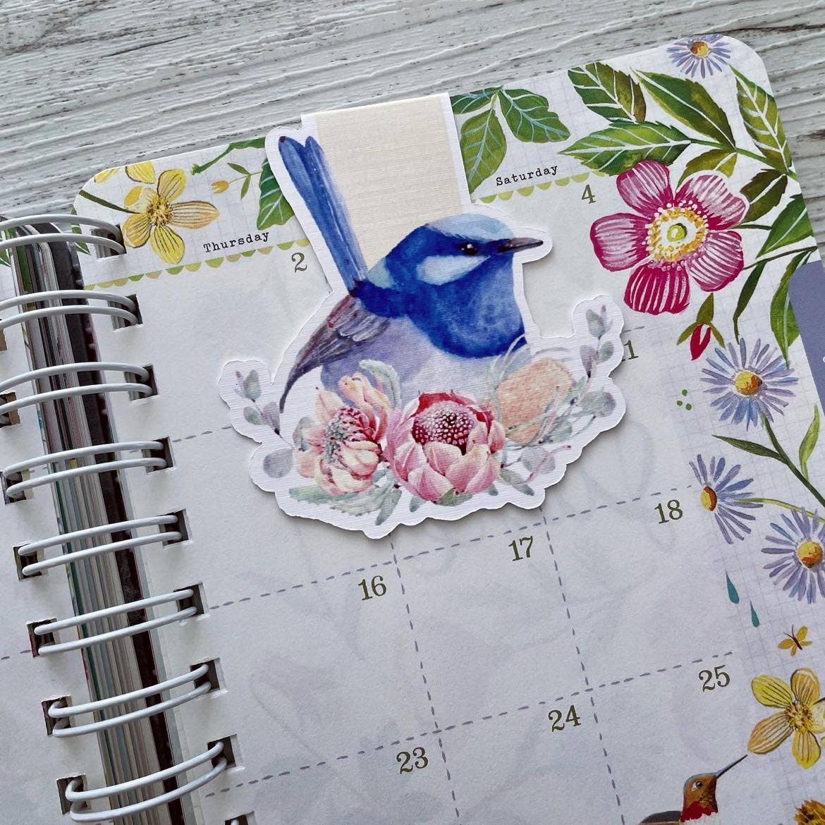Superb Fairy Wren MAGNETIC BOOKMARK