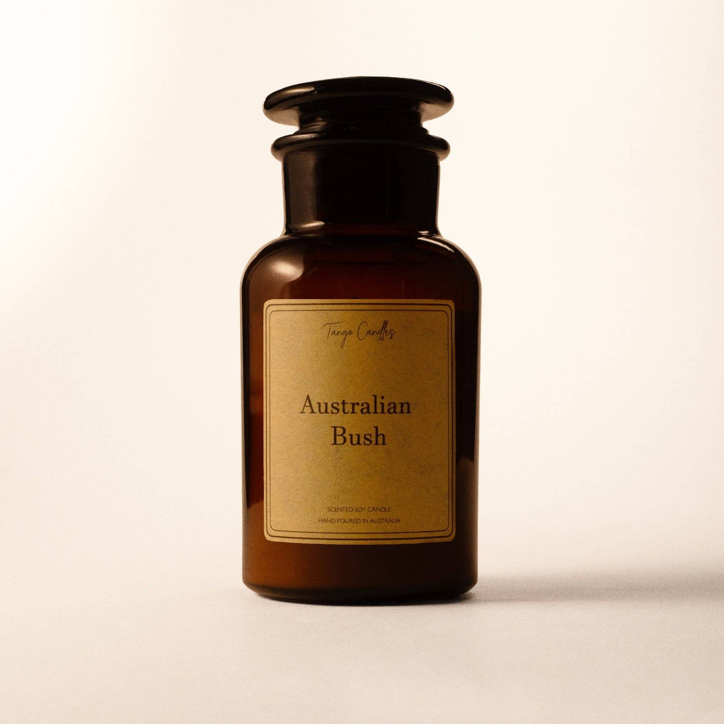 Australian Bush Soy Candle, Amber Apothecary Jar: Large