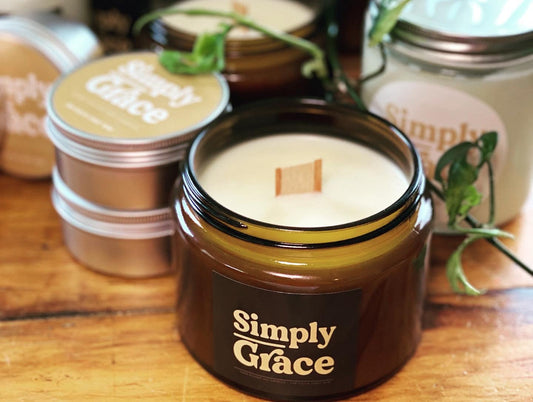Large wood wick Candle